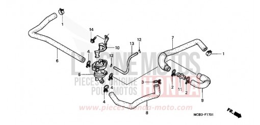VALVE COMMANDE INJECTION D'AIR XL650V1 de 2001